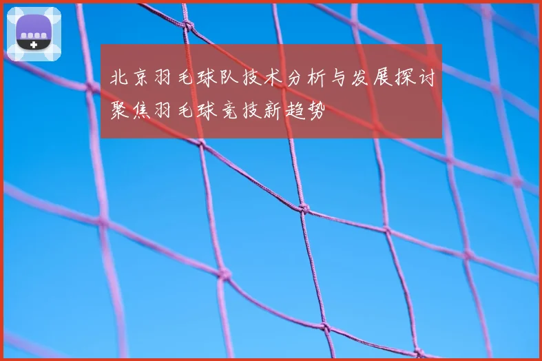 北京羽毛球队技术分析与发展探讨聚焦羽毛球竞技新趋势